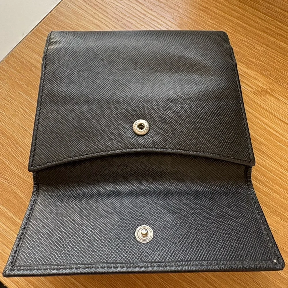 Prada Black Saffiano Leather Bifold Wallet / Card Holder | Good Condition - Picture 8 of 13